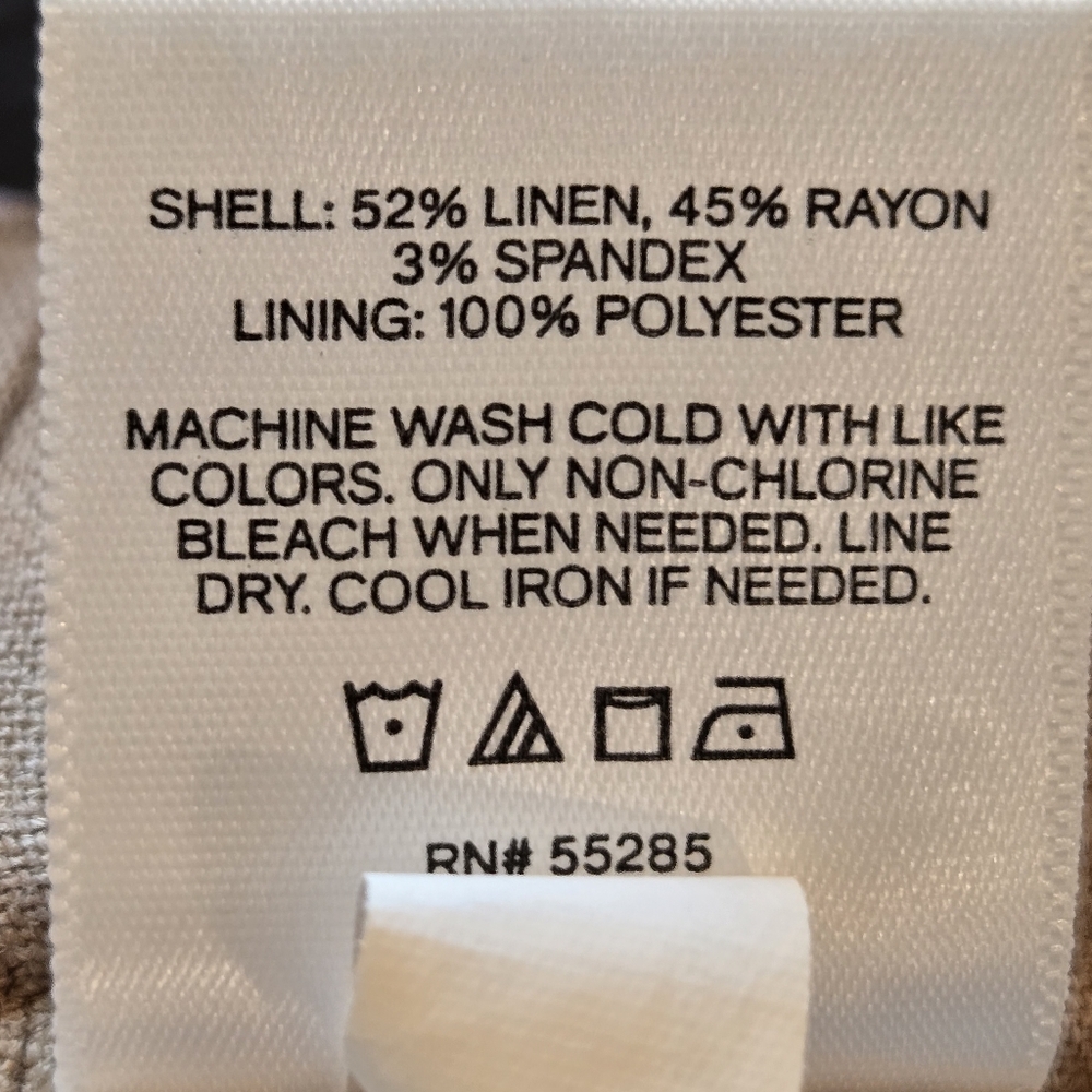 EXPRESS LINEN LINED SHORTS - Picture 3 of 4